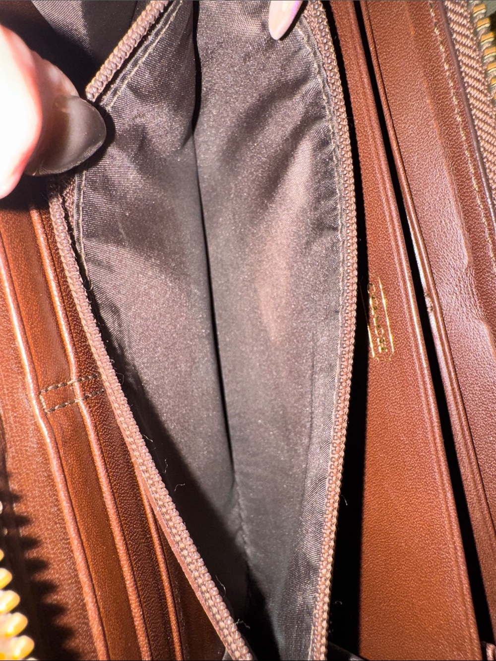 Vintage Coach Chelsea Zip Around Wallet Brown Leather | Classic Legacy | Zip Aro - Picture 8 of 9